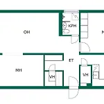 شقة Haukilahti, 3 Rooms, Kitchen And Parking Place *